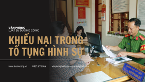 khiếu nại trong tố tụng hình sự, vpls dương công