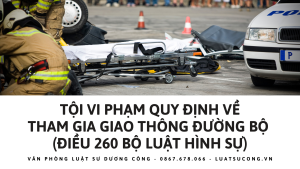 vi phạm quy định về tham gia giao thông đường bộ