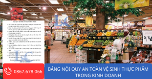 an toàn thực phẩm